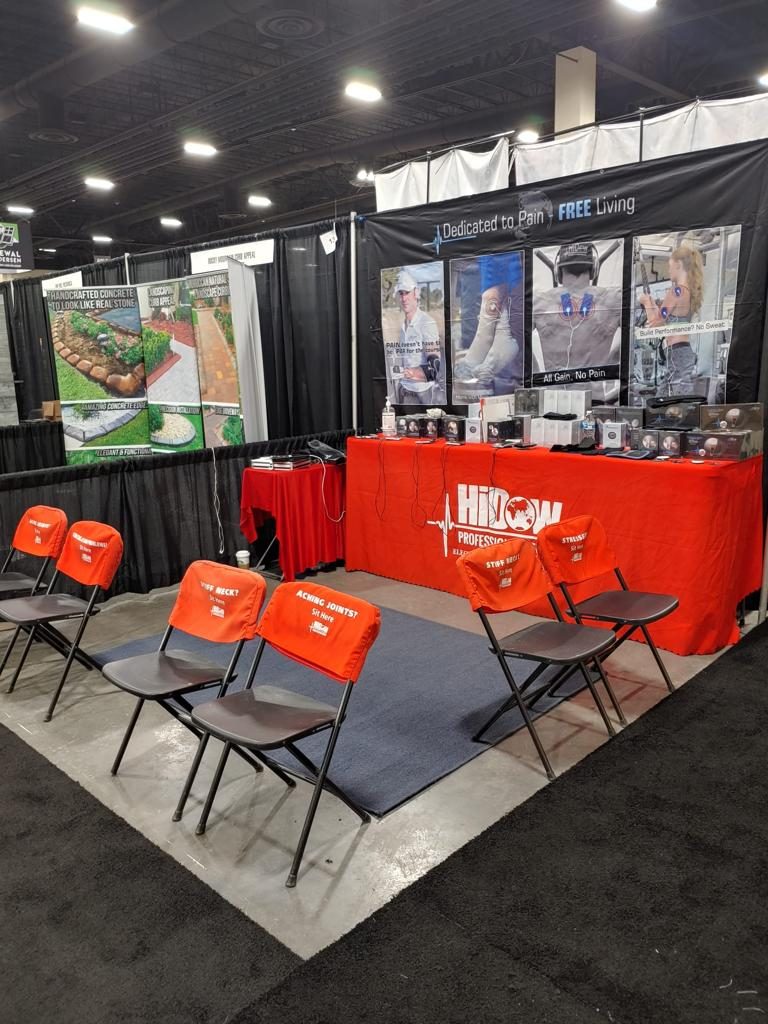 Professional booth setup