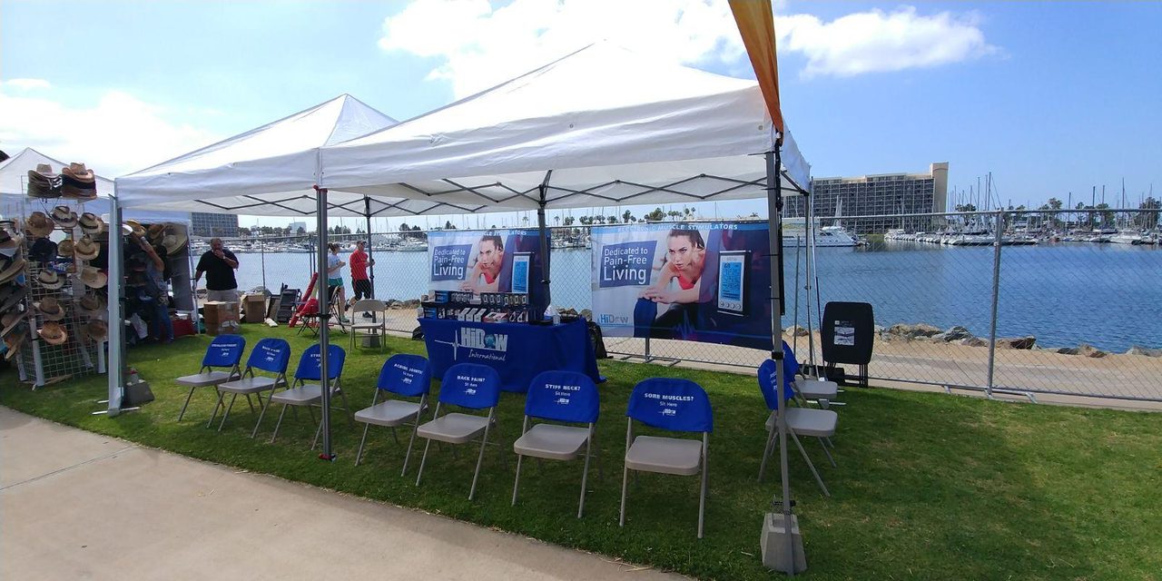 TNR Group outdoor event booth